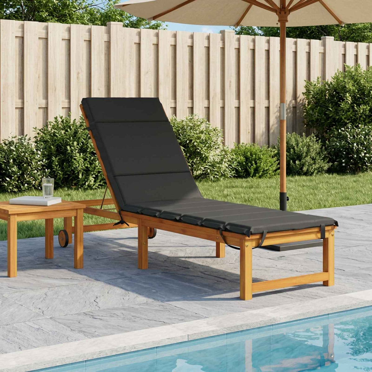 Sunlounger Cushion GEMERT 100% Polyester Anthracite