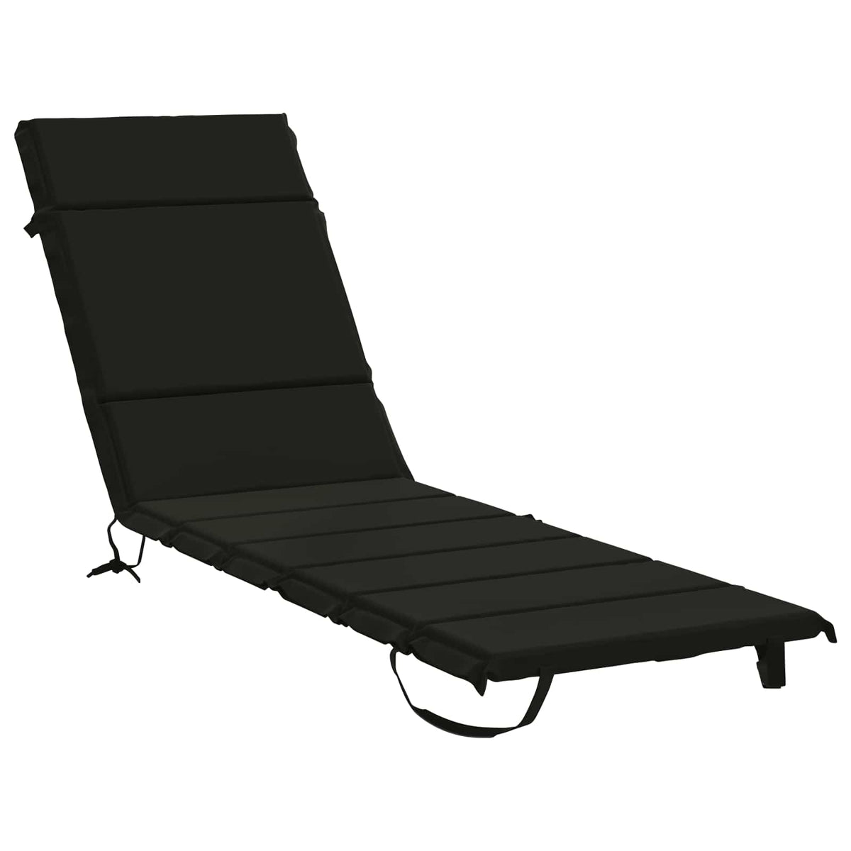 Sunlounger Cushion GEMERT 100% Polyester Black 200 x 55 x 3 cm
