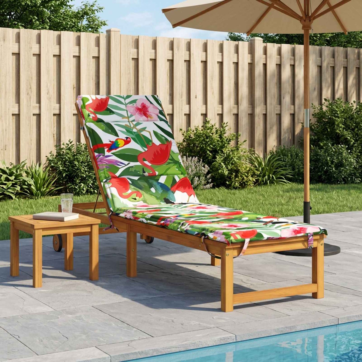 Sunlounger Cushion GEMERT 100% Polyester Multicolour
