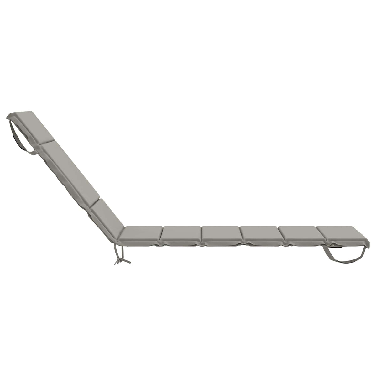 Sunlounger Cushion GEMERT 100% Polyester Grey 200 x 55 x 3 cm