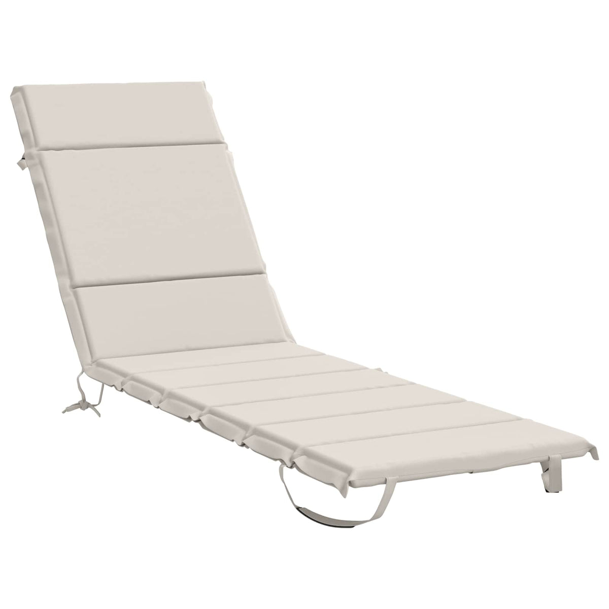 Sunlounger Cushion GEMERT 100% Polyester White 200 x 60 x 3 cm