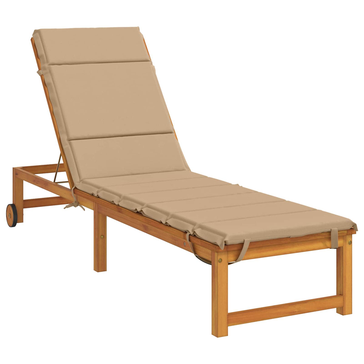 Sunlounger Cushion GEMERT 100% Polyester Sand 200 x 60 x 3 cm
