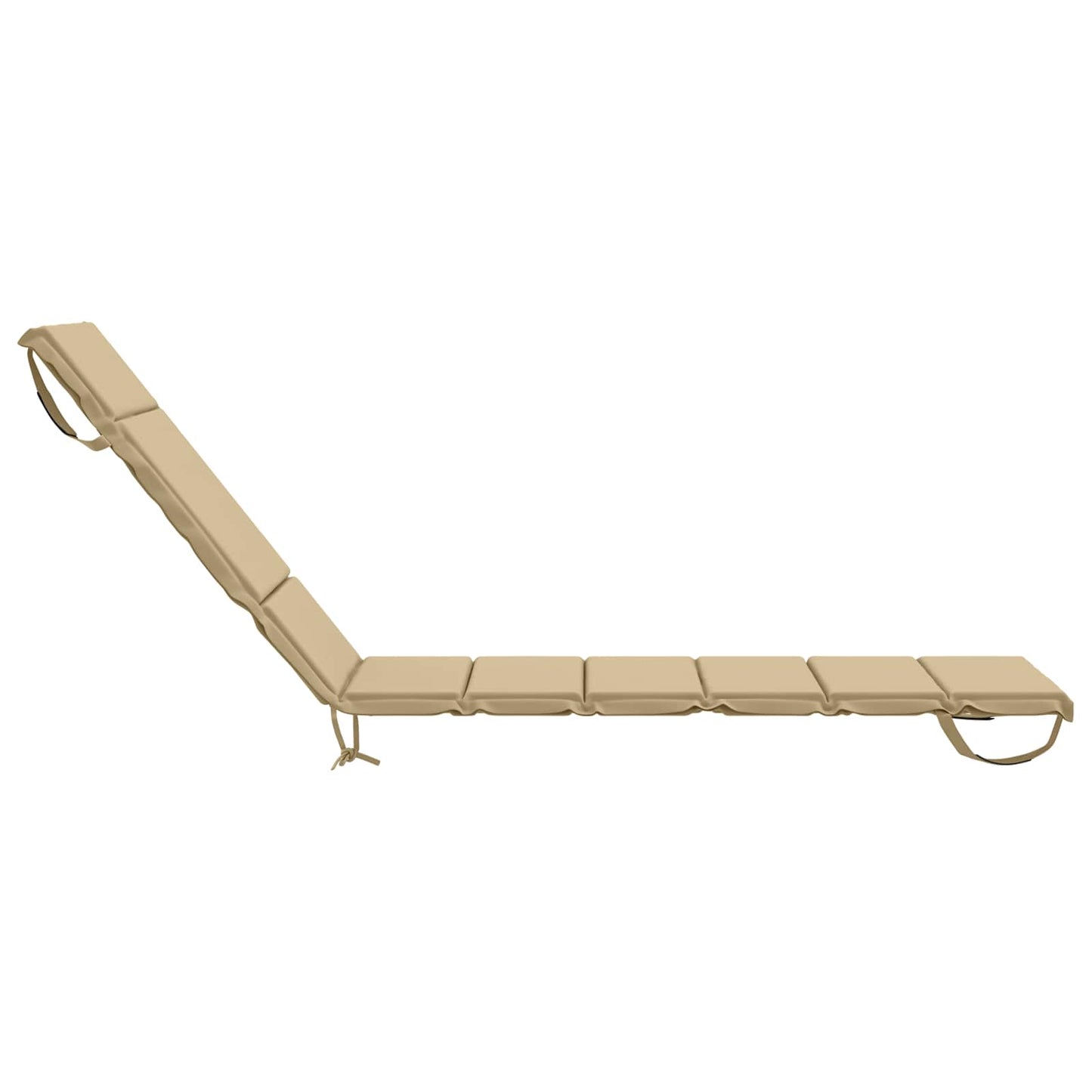 Sunlounger Cushion GEMERT 100% Polyester Beige 200 x 60 x 3 cm