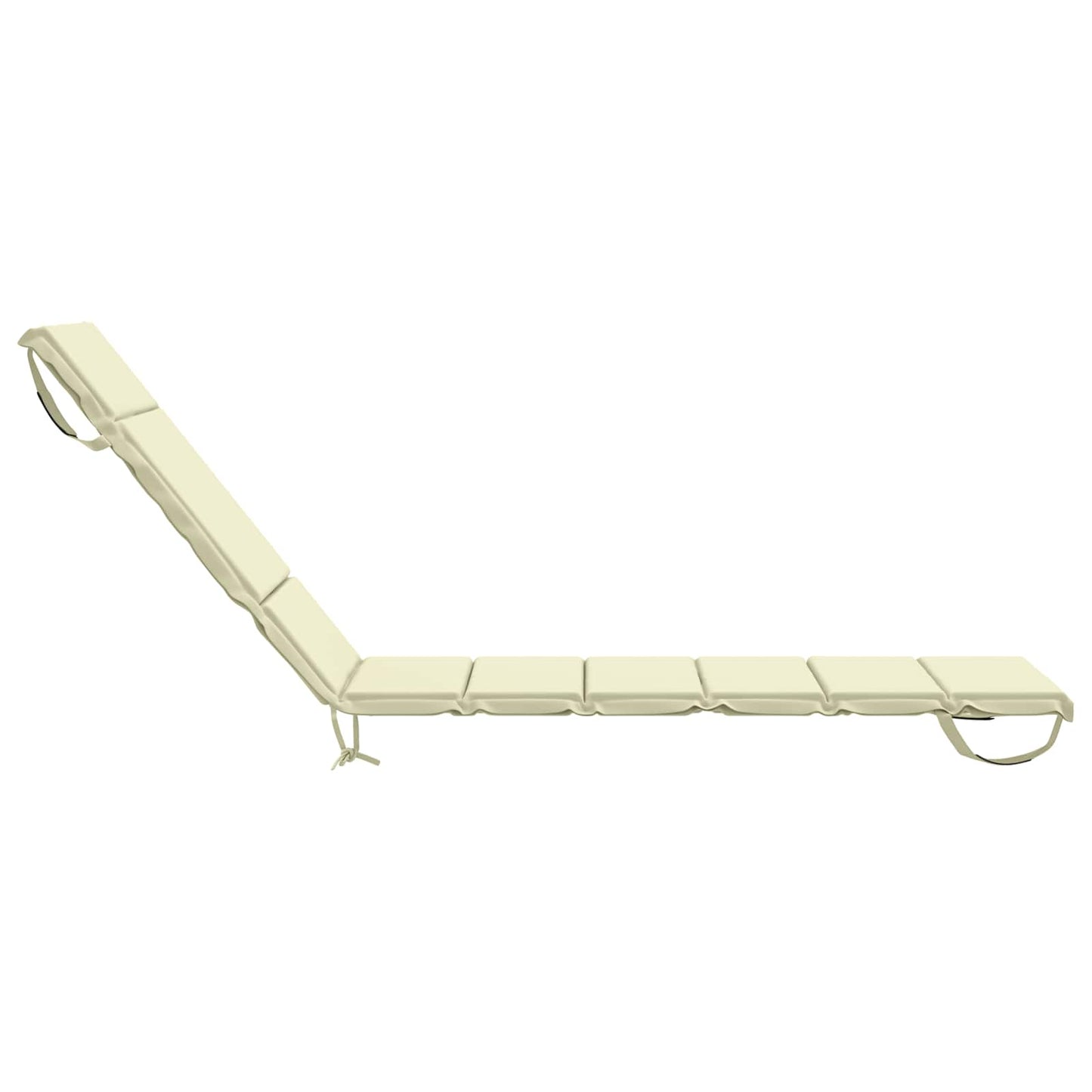 Sunlounger Cushion GEMERT 100% Polyester Cream 200 x 60 x 3 cm