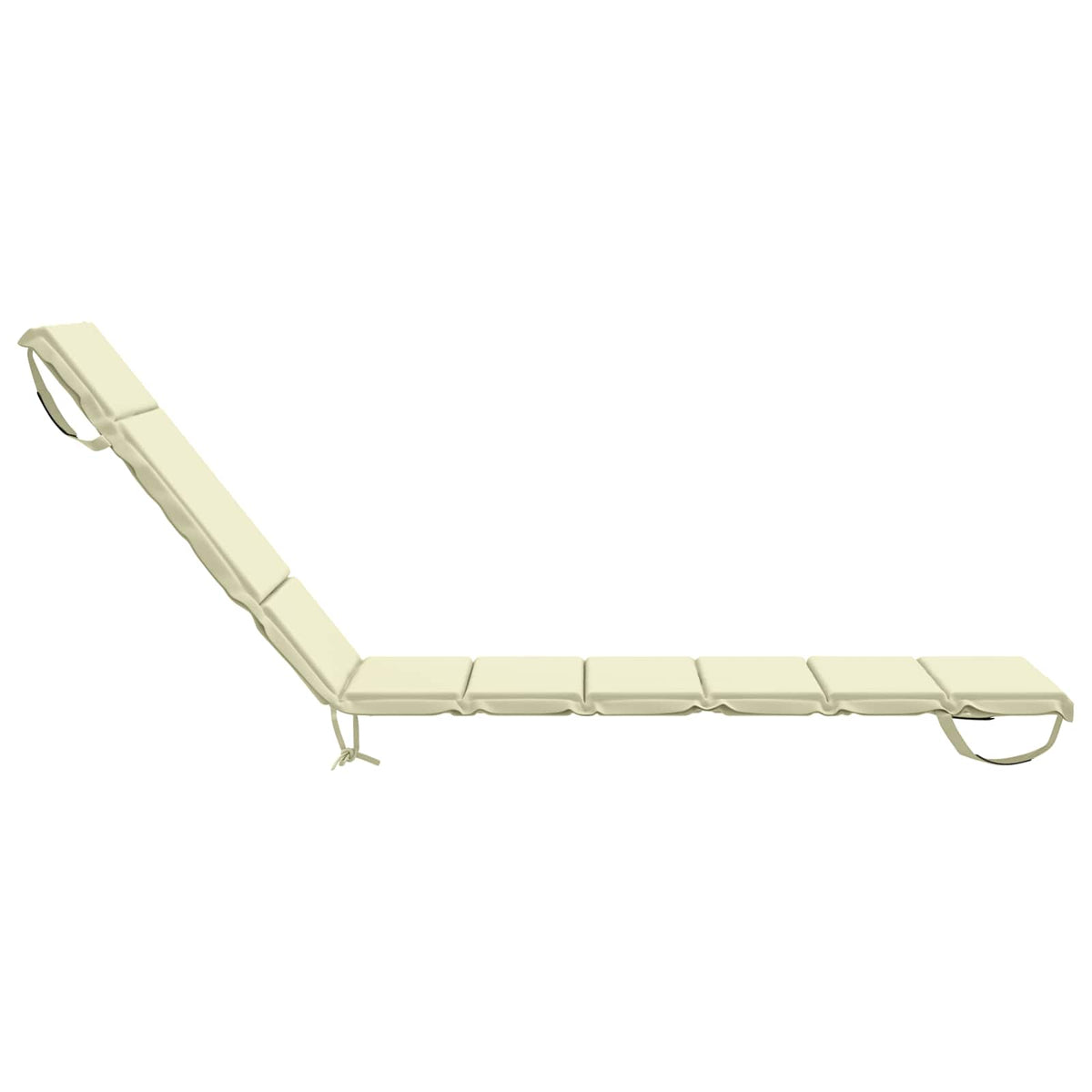 Sunlounger Cushion GEMERT 100% Polyester Cream 200 x 60 x 3 cm