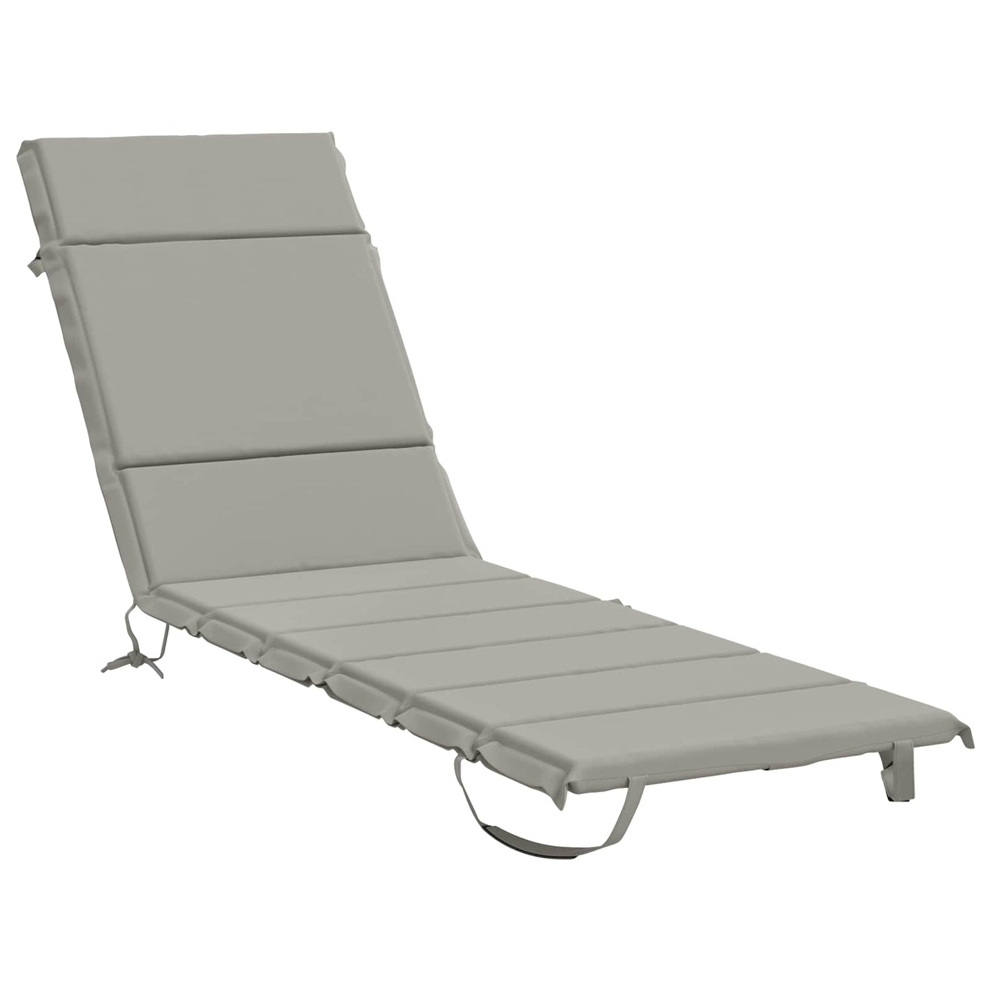 Sunlounger Cushion GEMERT 100% Polyester Grey 200 x 60 x 3 cm
