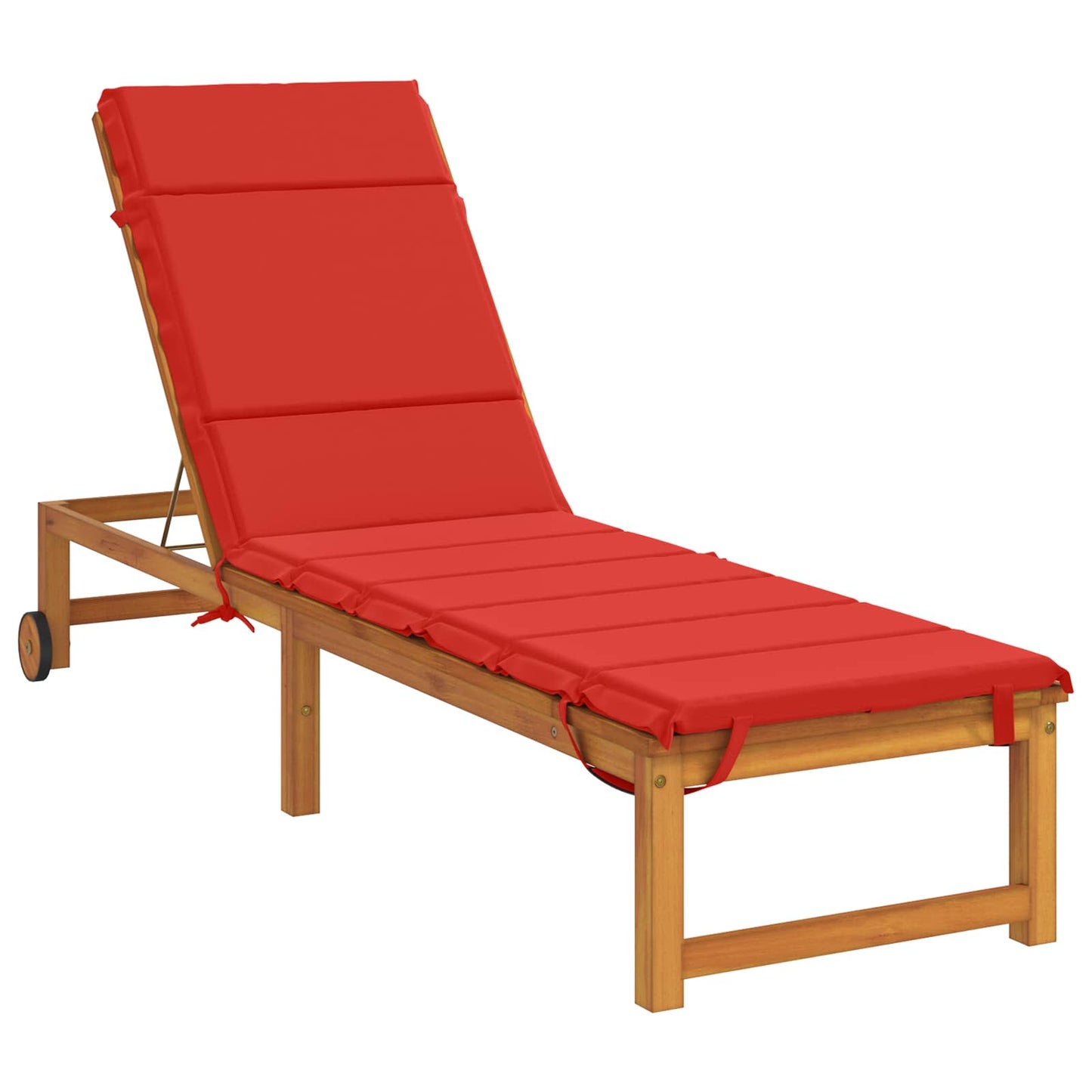 Sunlounger Cushion GEMERT 100% Polyester Red 200 x 60 x 3 cm