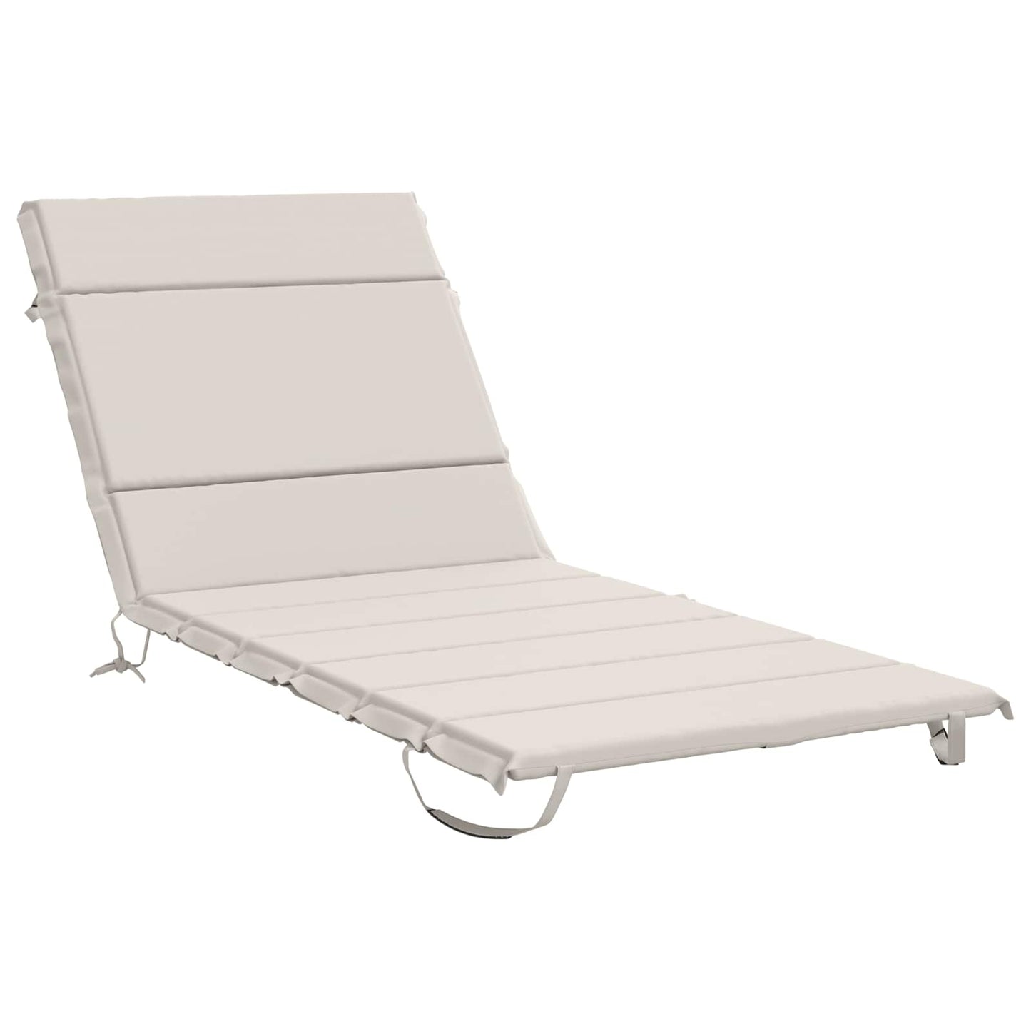 Sunlounger Cushion GEMERT 100% Polyester White 200 x 70 x 3 cm