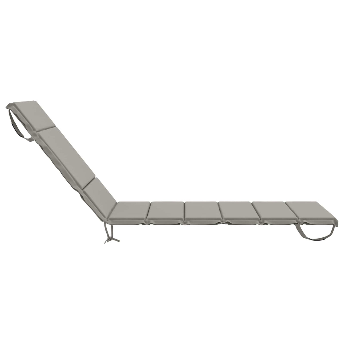 Sunlounger Cushion GEMERT 100% Polyester Grey 200 x 70 x 3 cm
