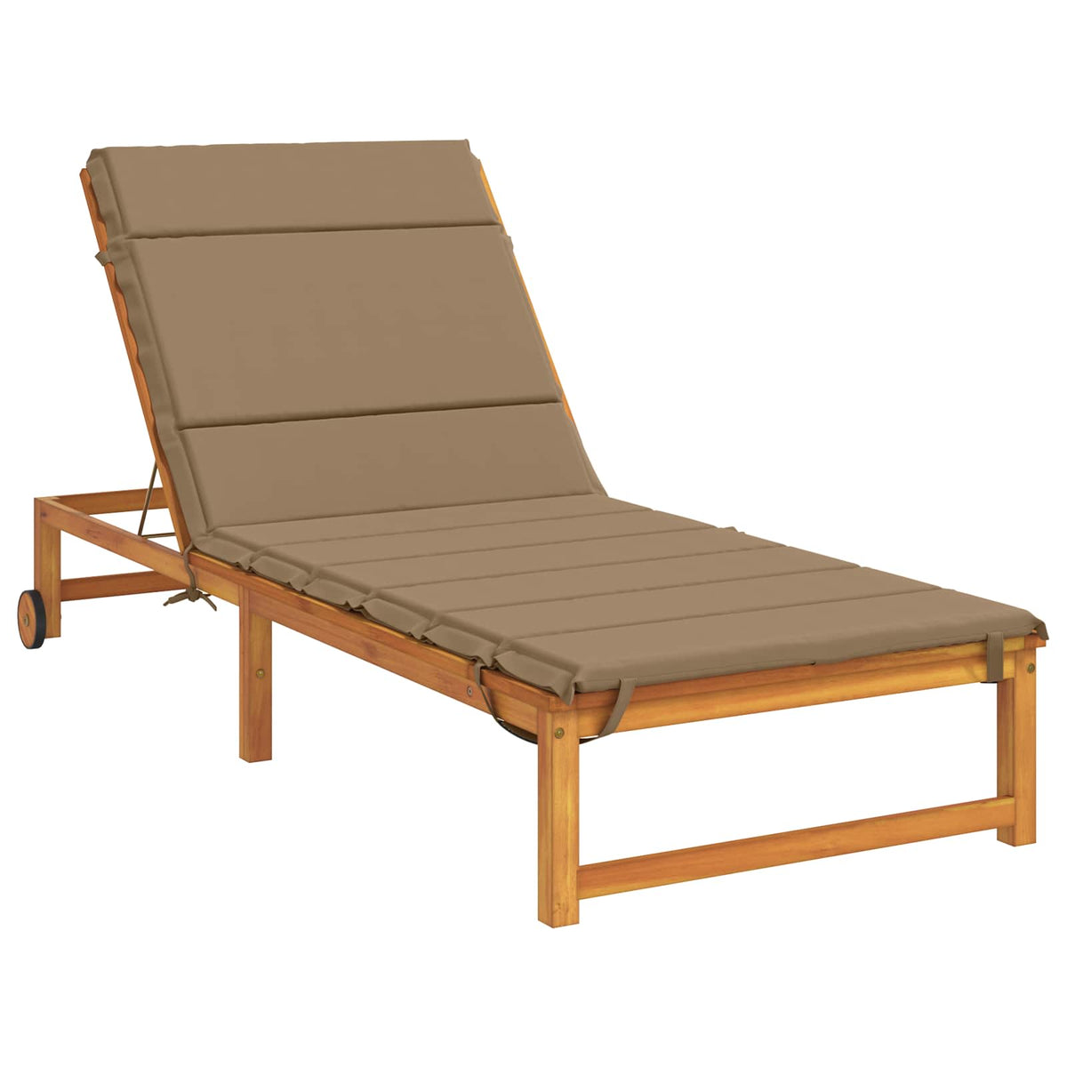 Sunlounger Cushion GEMERT 100% Polyester Taupe 200 x 70 x 3 cm