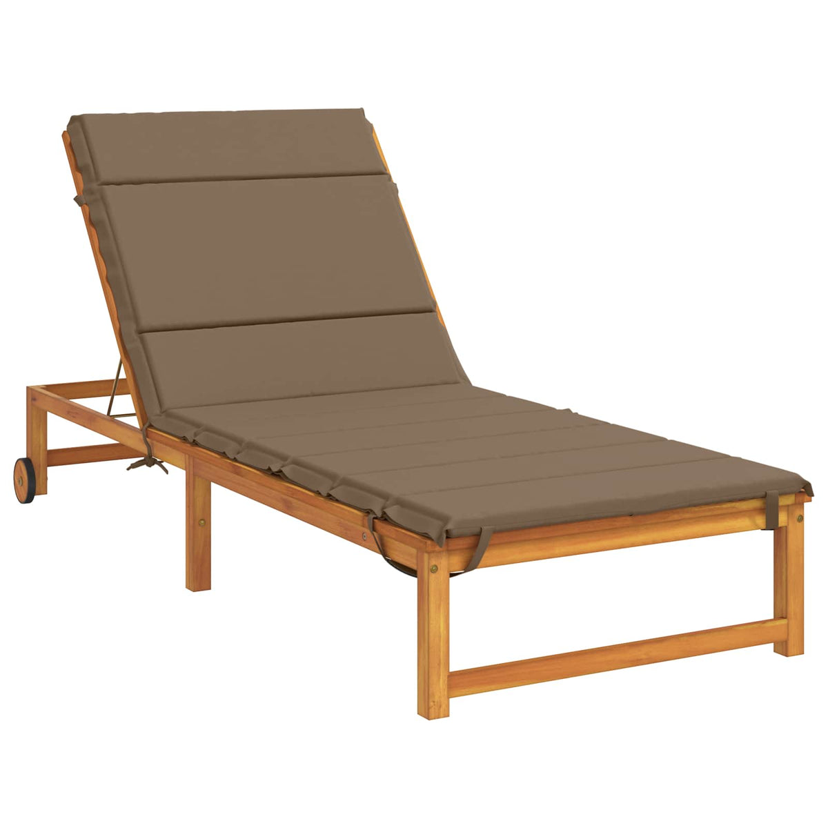 Sunlounger Cushion GEMERT 100% Polyester Taupe 200 x 80 x 3 cm