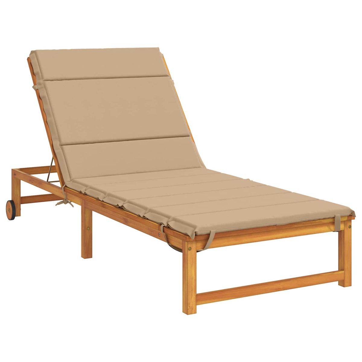 Sunlounger Cushion GEMERT 100% Polyester Sand 200 x 80 x 3 cm