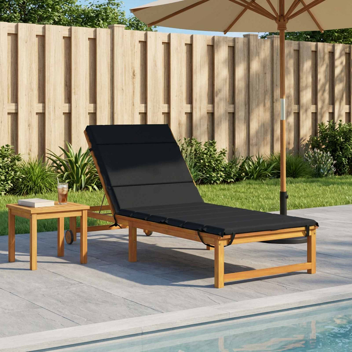 Sunlounger Cushion GEMERT 100% Polyester Dark Blue