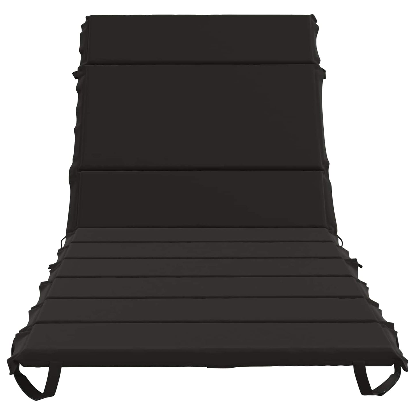 Sunlounger Cushion GEMERT 100% Polyester Black 200 x 80 x 3 cm