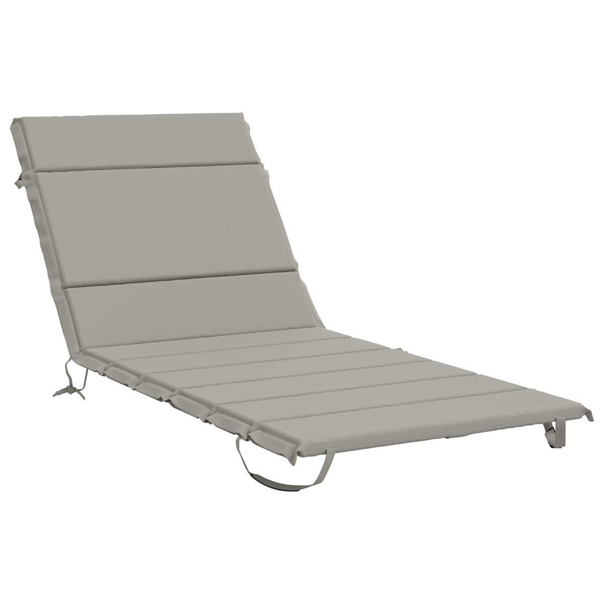 Sunlounger Cushion GEMERT 100% Polyester Grey 200 x 80 x 3 cm