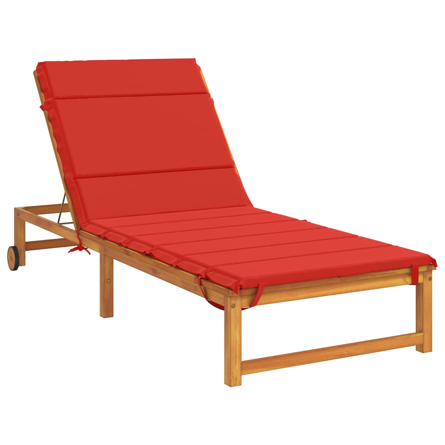 Sunlounger Cushion GEMERT 100% Polyester Red 200 x 80 x 3 cm