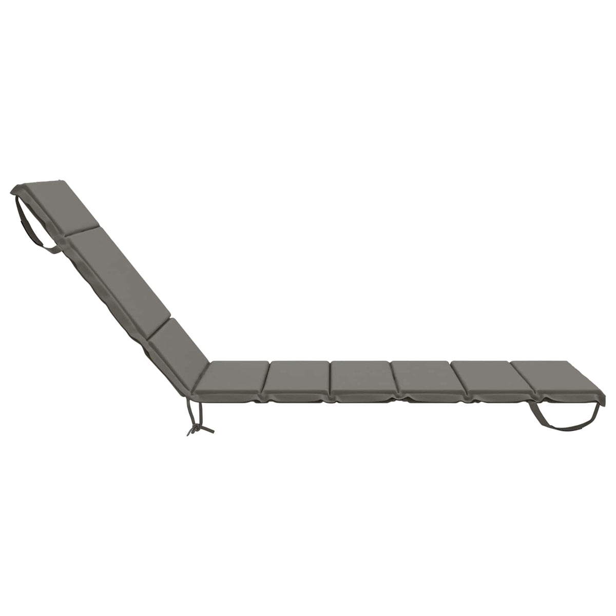 Sunlounger Cushion GEMERT 100% Polyester Grey 200 x 90 x 3 cm