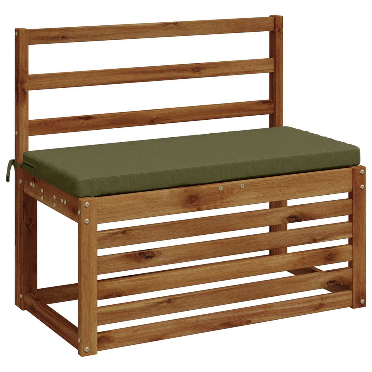 Bench Cushion SOEST 100% Polyester Olive Green 60 x 40 x 5 cm
