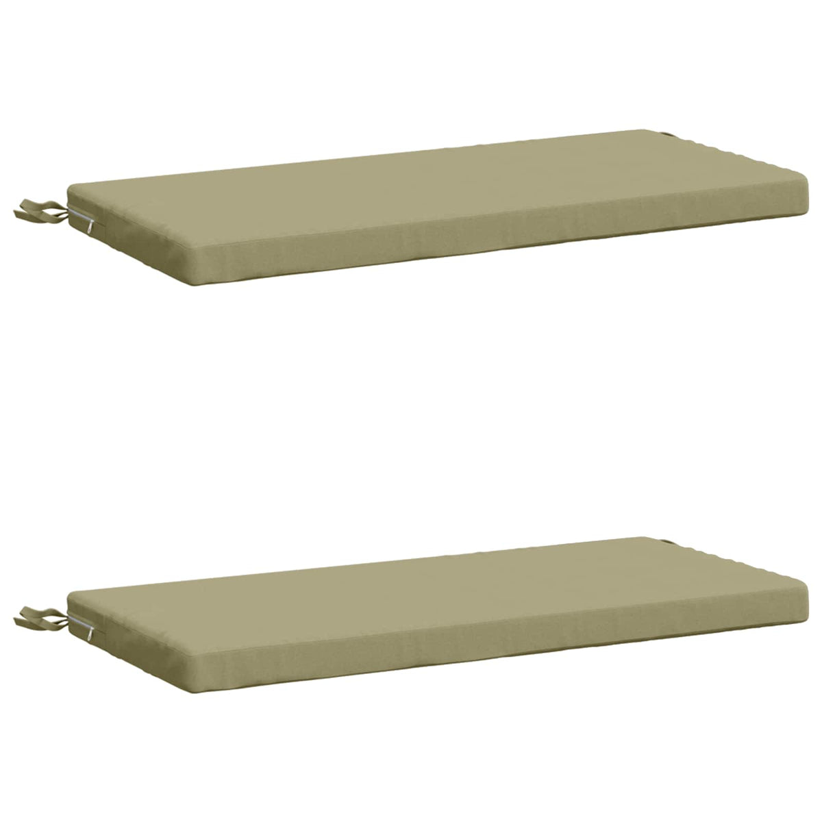 Bench Cushions SOEST 2 pcs 100% Polyester Light Green