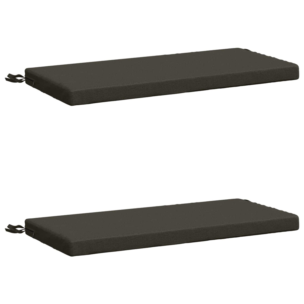 Bench Cushions SOEST 2 pcs 100% Polyester Anthracite