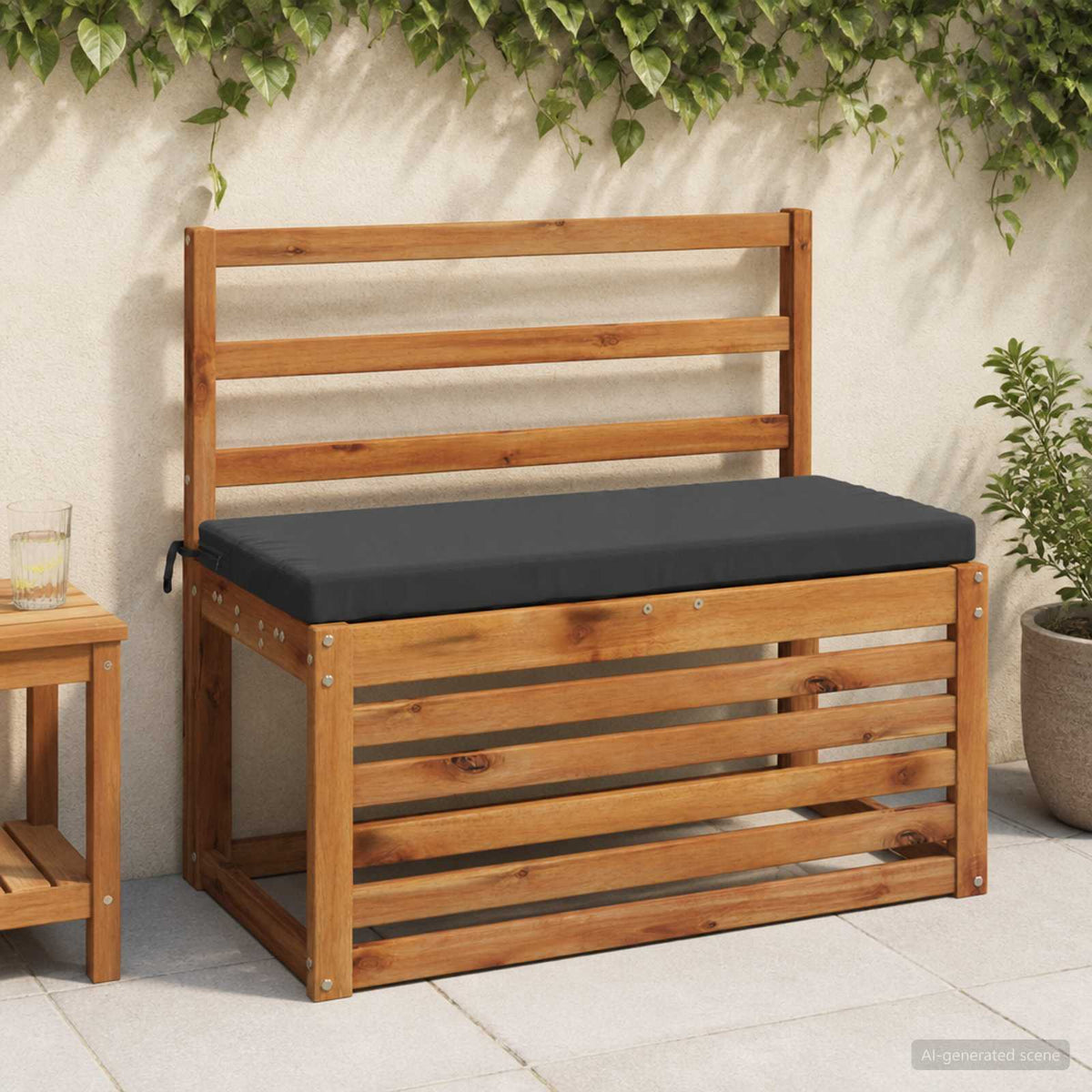 Bench Cushions SOEST 2 pcs 100% Polyester Anthracite