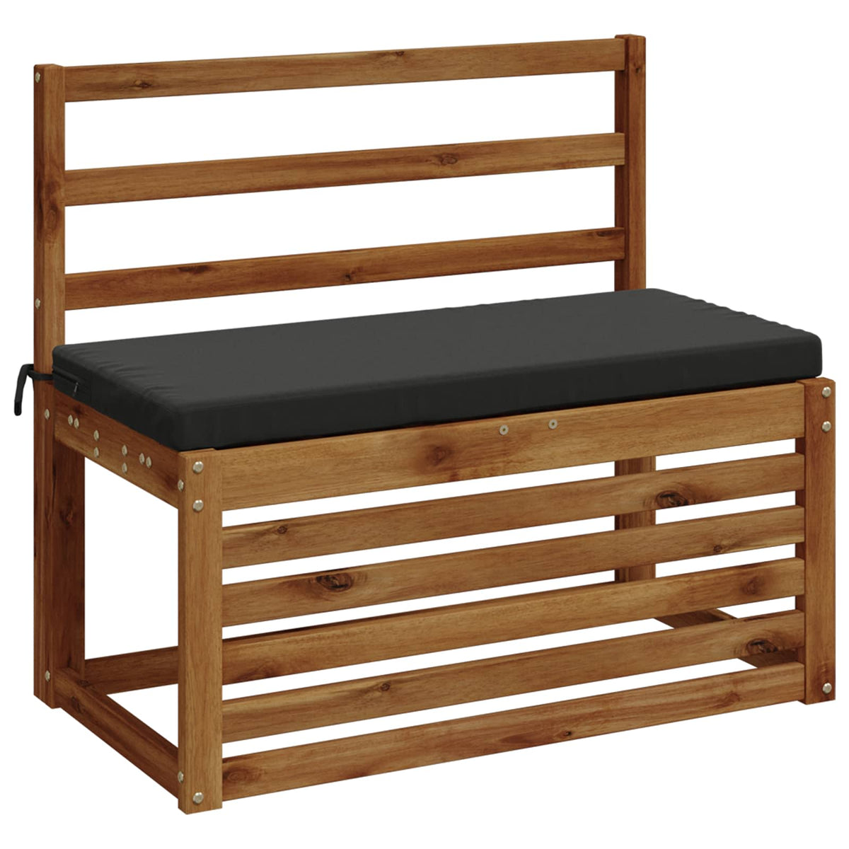 Bench Cushion SOEST 100% Polyester Anthracite 60 x 40 x 5 cm