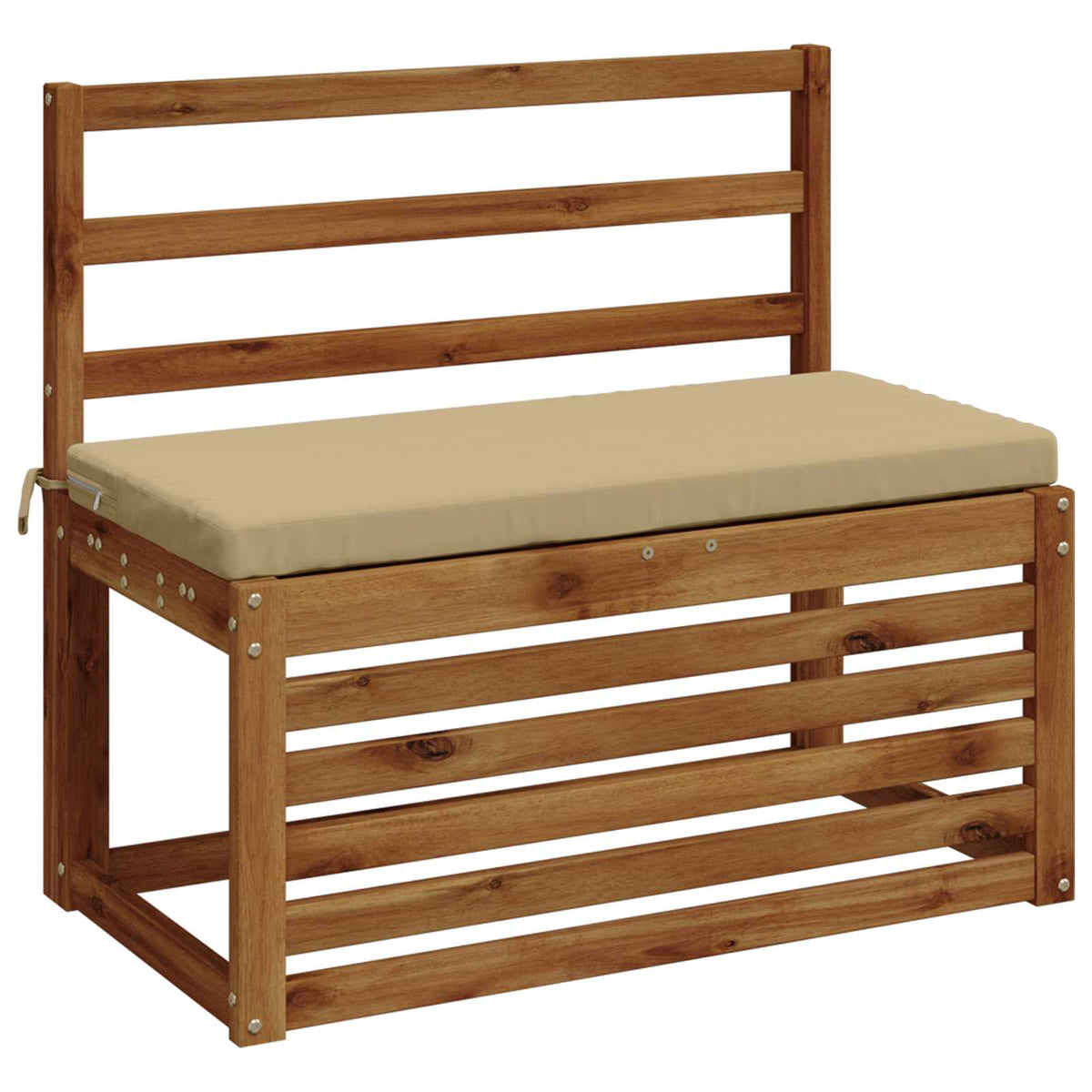 Bench Cushions SOEST 2 pcs 100% Polyester Beige 60 x 40 x 5 cm