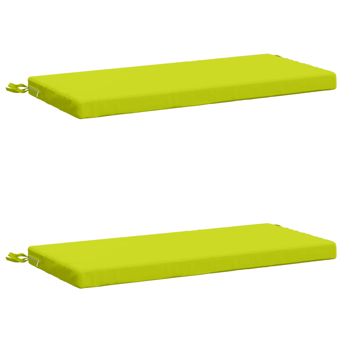 Bench Cushions SOEST 2 pcs 100% Polyester Bright Green