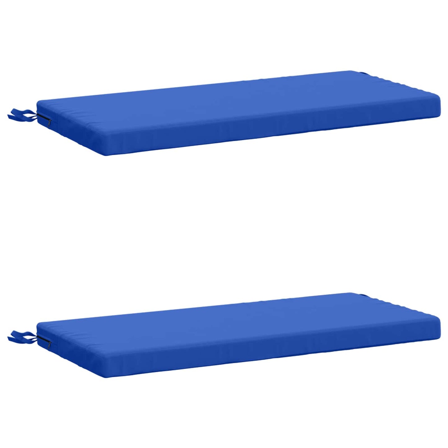 2-Piece Bench Cushions SOEST 2 pcs 100% Polyester Royal Blue