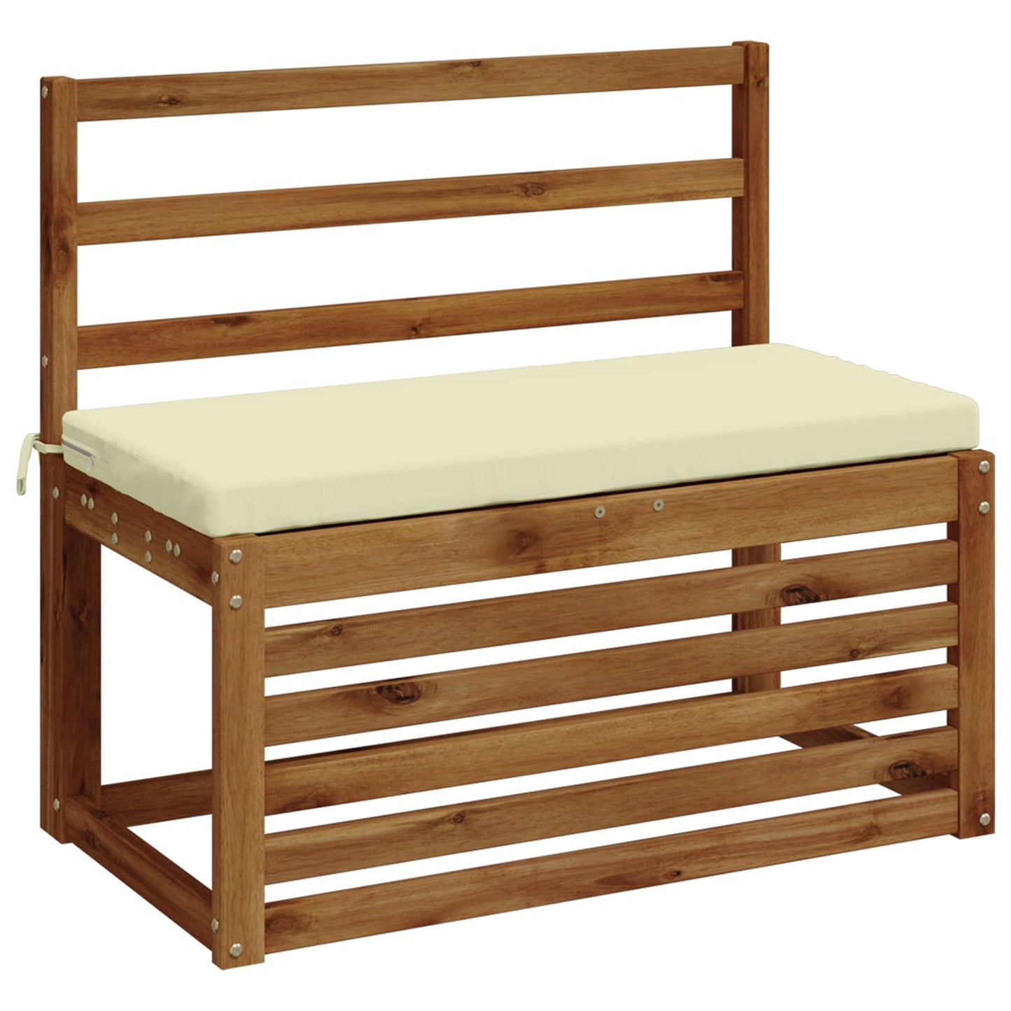 Bench Cushion SOEST 100% Polyester Cream 60 x 40 x 5 cm