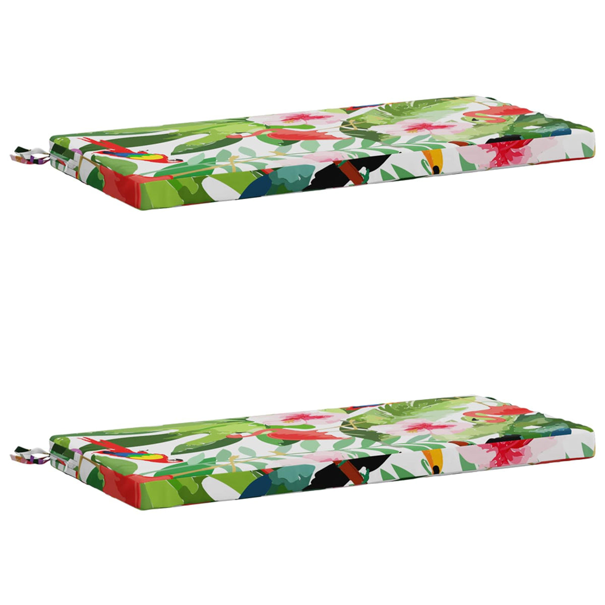 Bench Cushions SOEST 2 pcs 100% Polyester Multicolour