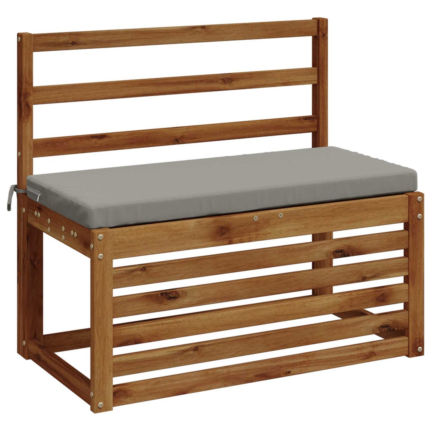 2-Piece Bench Cushions SOEST 2 pcs 100% Polyester Grey