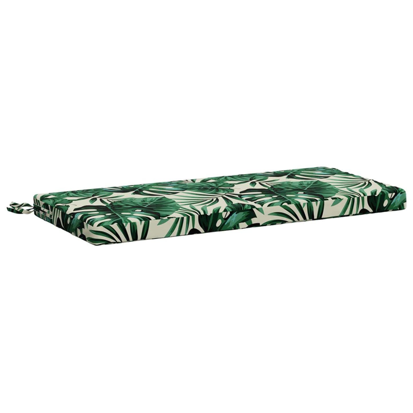 Bench Cushion SOEST 100% Polyester Leaf Pattern 60 x 40 x 5 cm