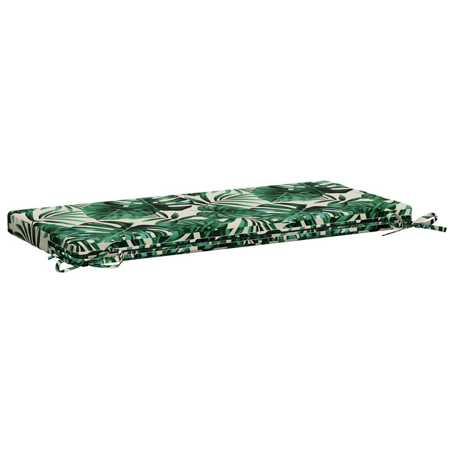 Bench Cushion SOEST 100% Polyester Leaf Pattern 60 x 40 x 5 cm