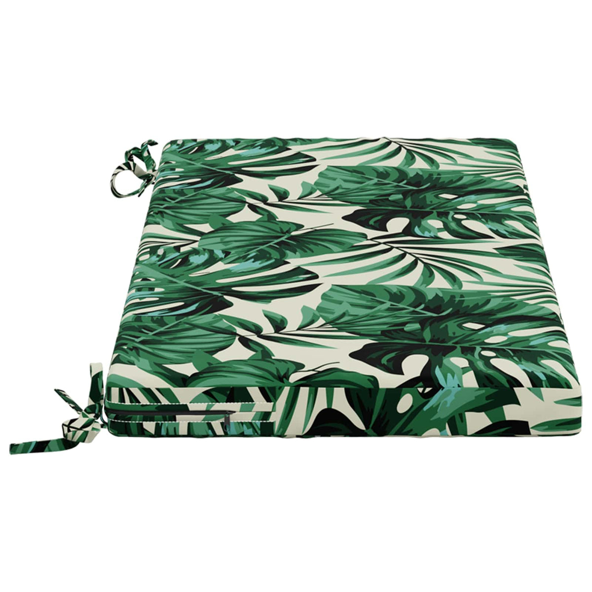 Bench Cushion SOEST 100% Polyester Leaf Pattern 60 x 40 x 5 cm