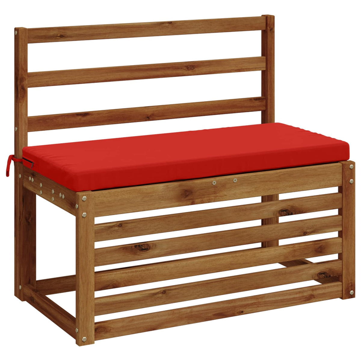 Bench Cushions SOEST 2 pcs 100% Polyester Red 60 x 40 x 5 cm
