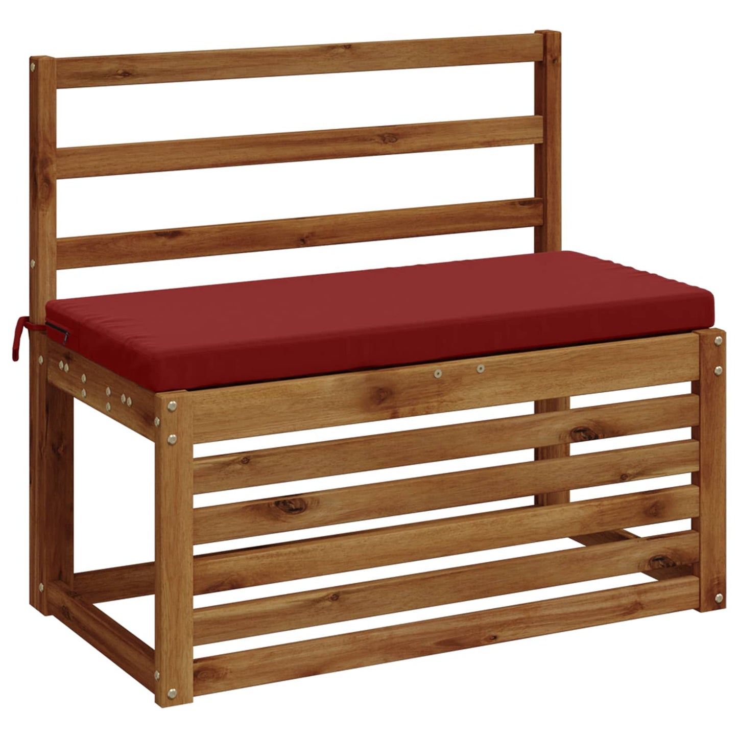Bench Cushion SOEST 100% Polyester Wine Red 60 x 40 x 5 cm