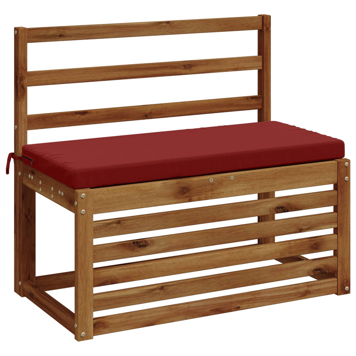 2-Piece Bench Cushions SOEST 2 pcs 100% Polyester Wine Red