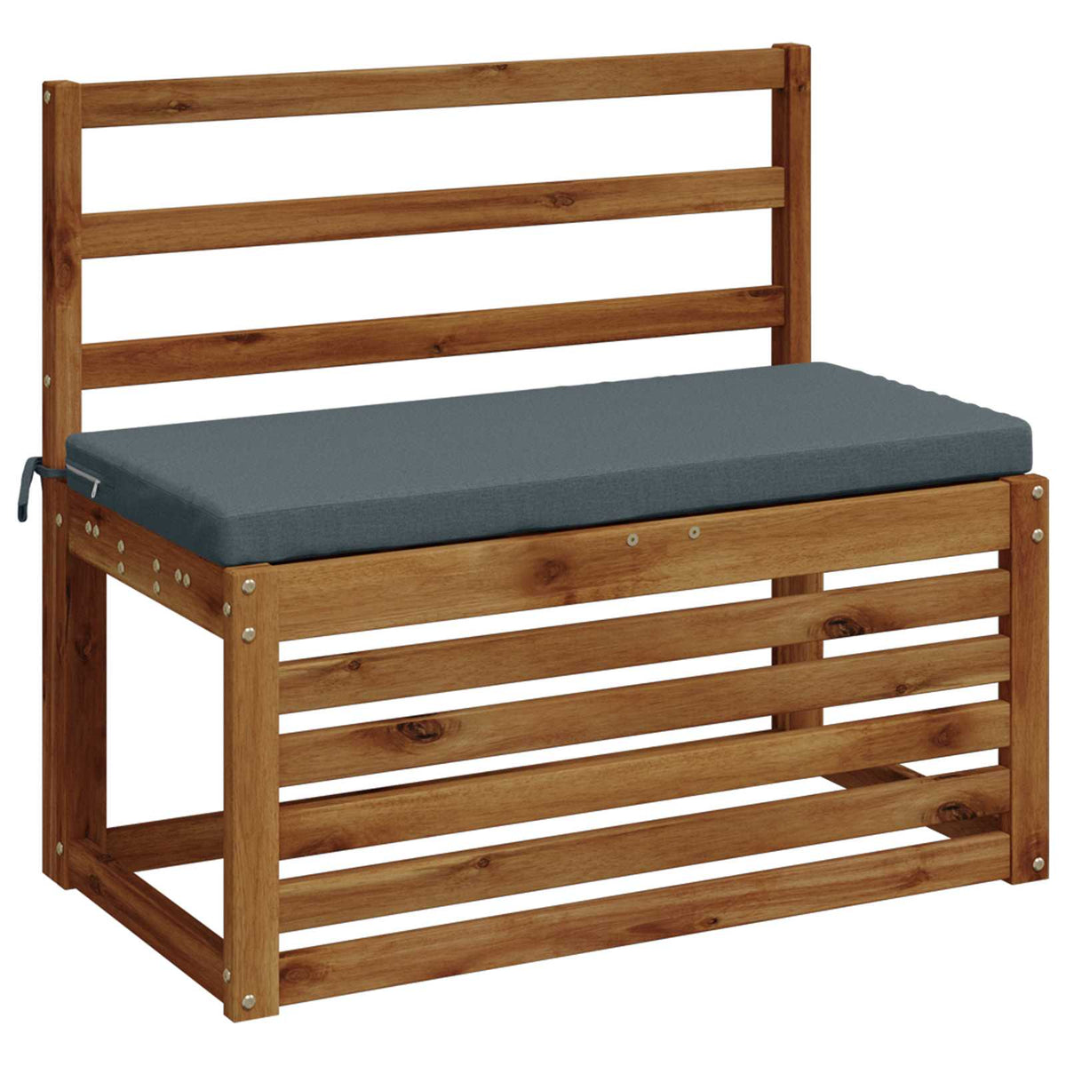 Bench Cushion SOEST 100% Polyester Blue 80 x 40 x 5 cm