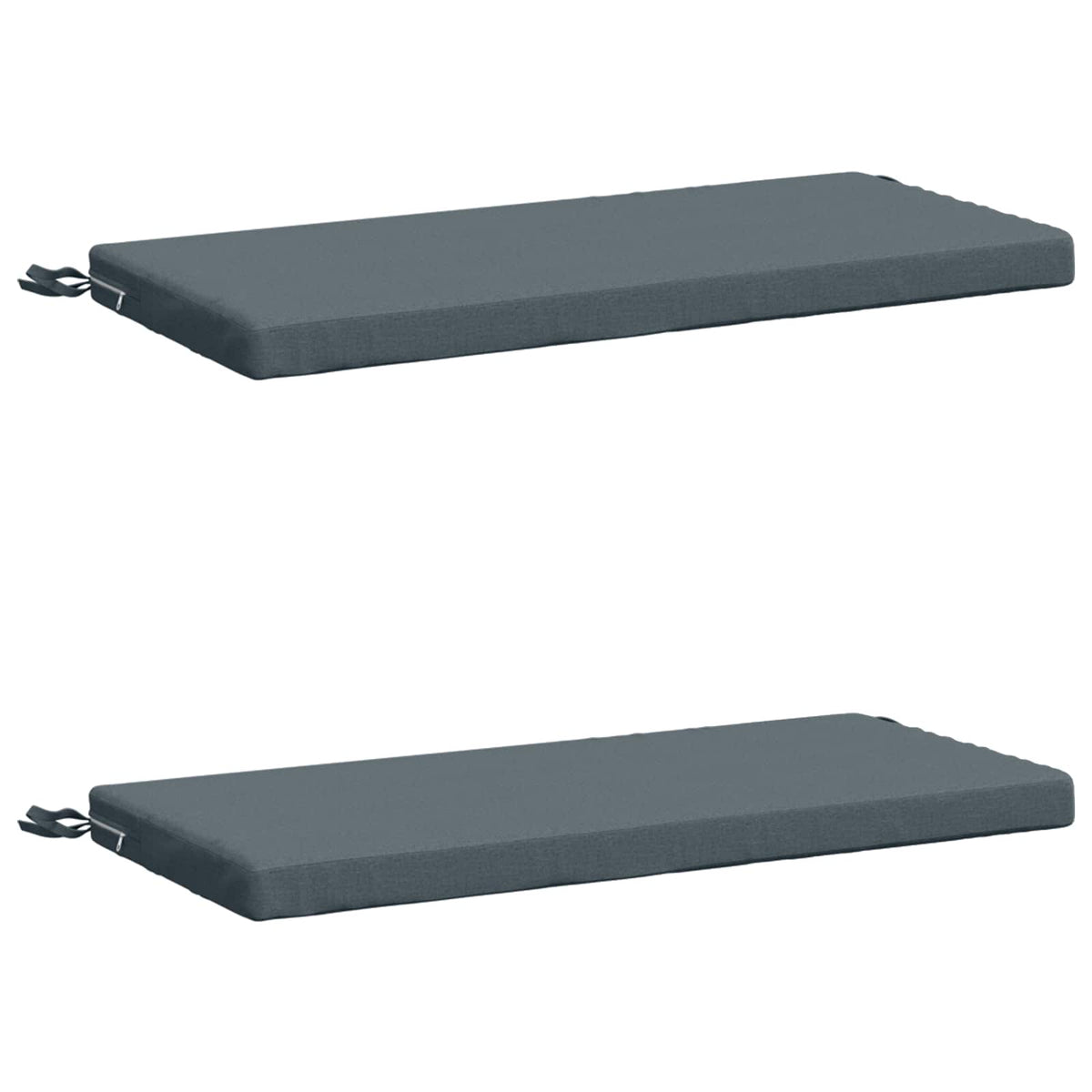 Bench Cushions SOEST 2 pcs 100% Polyester Blue 80 x 40 x 5 cm