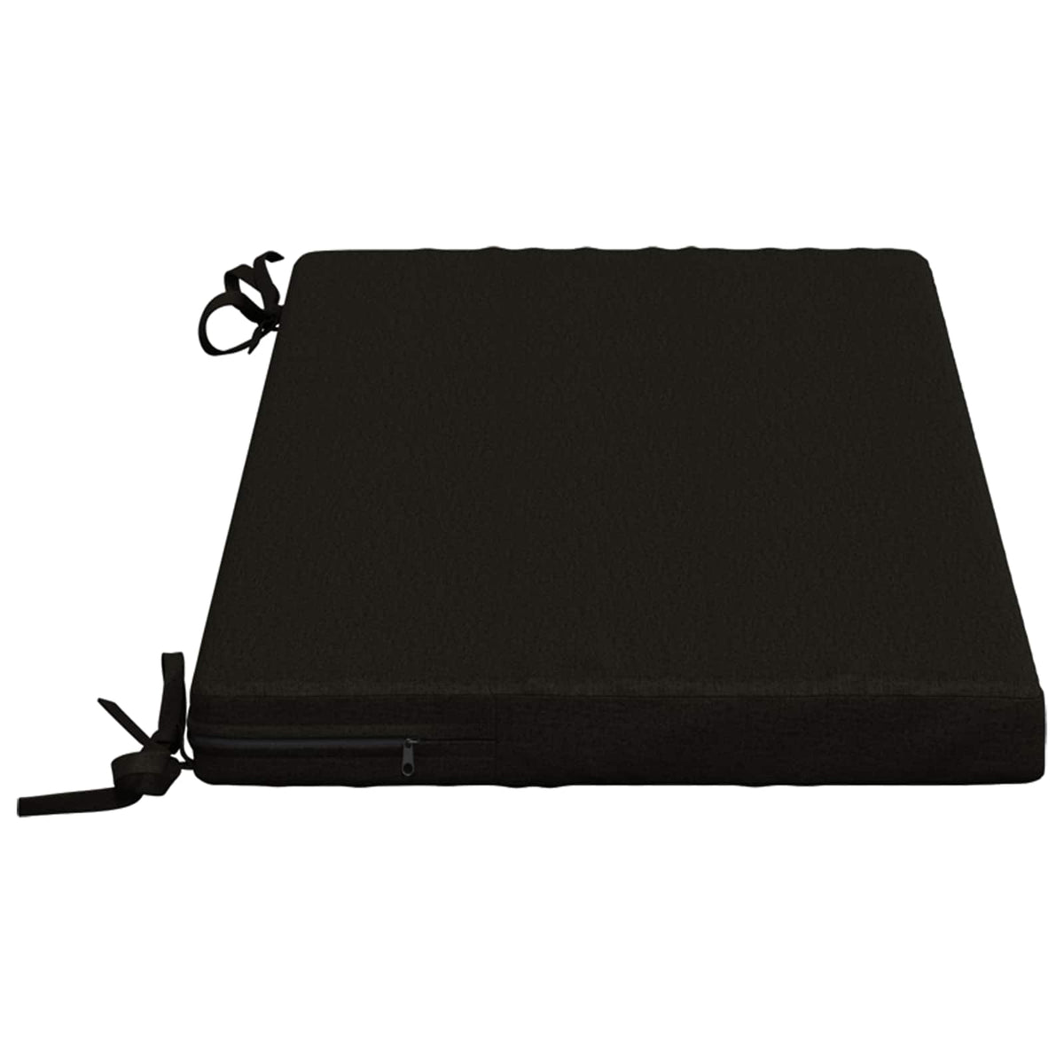 Bench Cushion SOEST 100% Polyester Black 80 x 40 x 5 cm