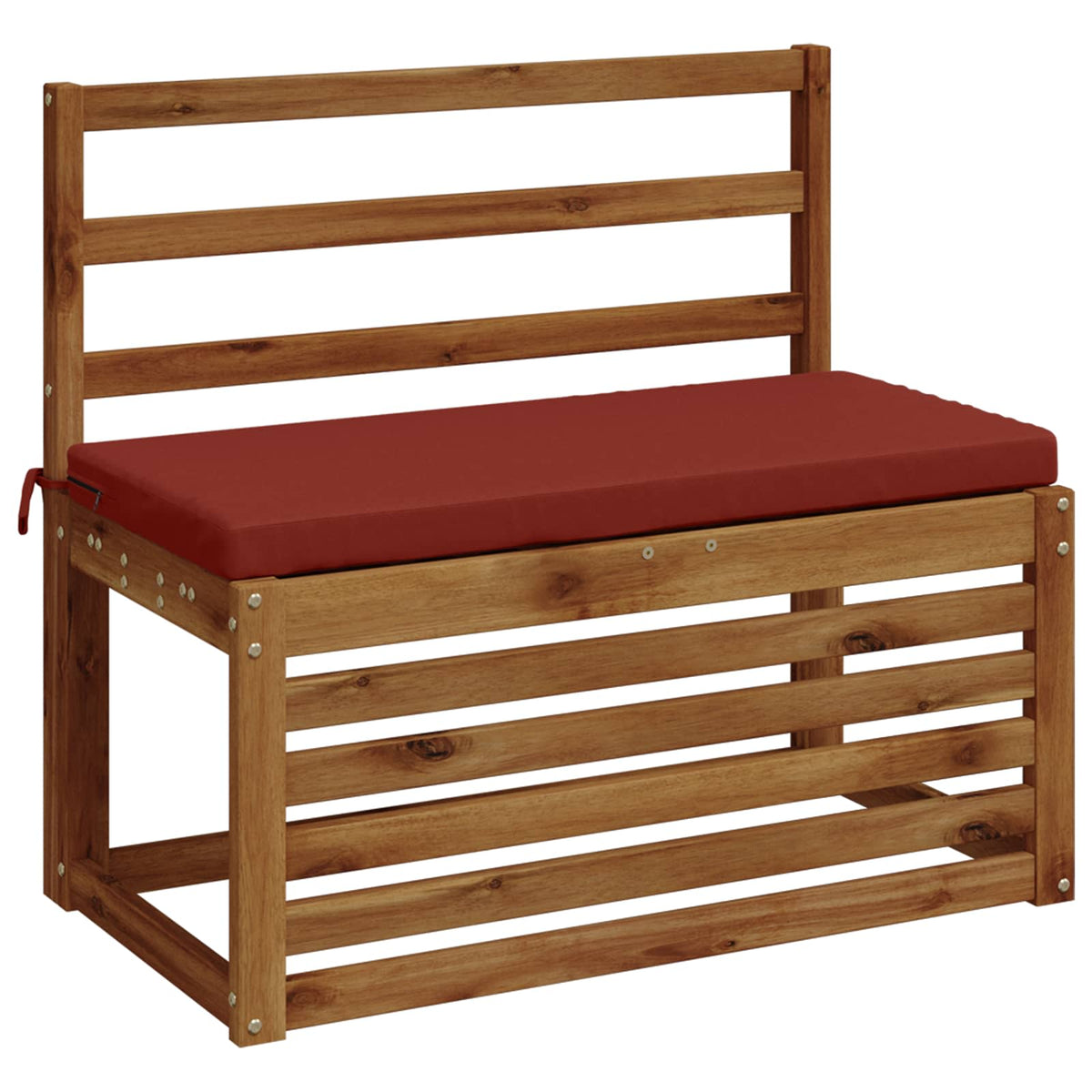 Bench Cushions SOEST 2 pcs 100% Polyester Red 80 x 40 x 5 cm