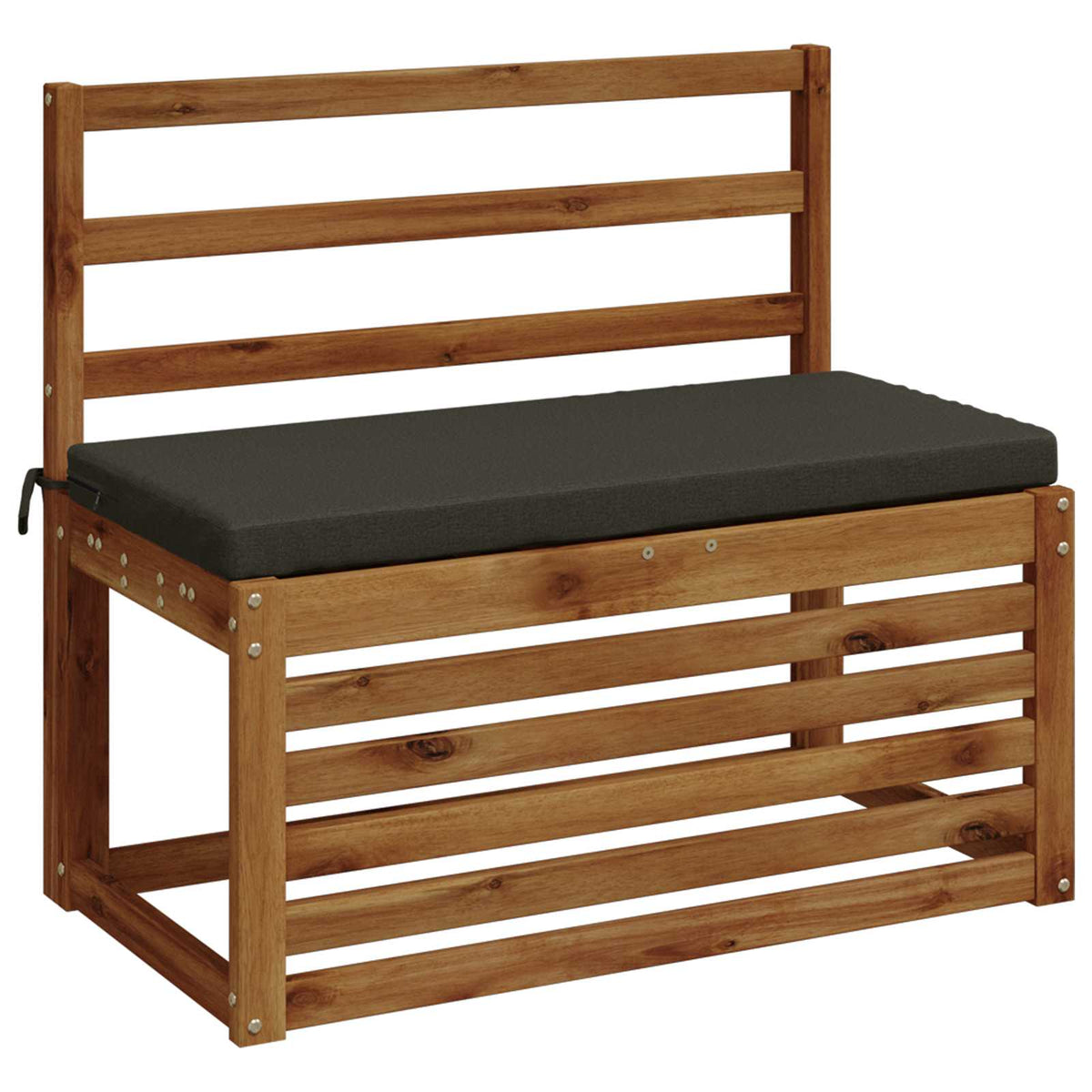 Bench Cushion SOEST 100% Polyester Anthracite 80 x 40 x 5 cm
