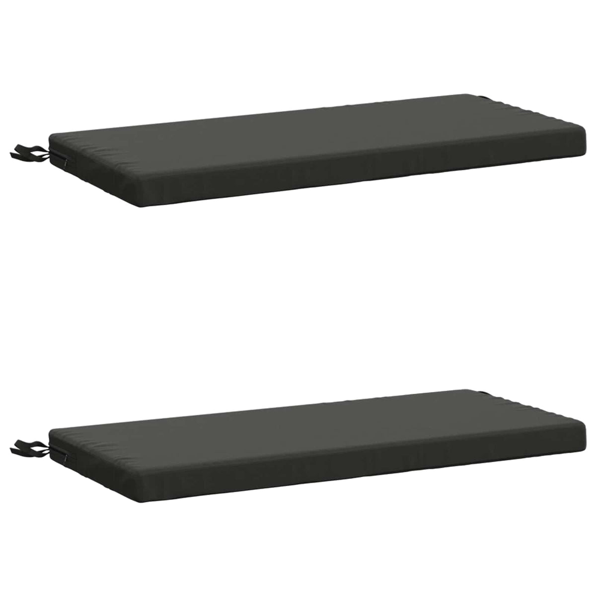 Bench Cushions SOEST 2 pcs 100% Polyester Anthracite