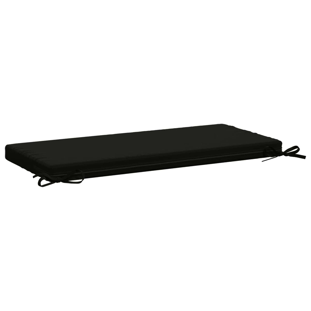 Bench Cushion SOEST 100% Polyester Black 80 x 40 x 5 cm