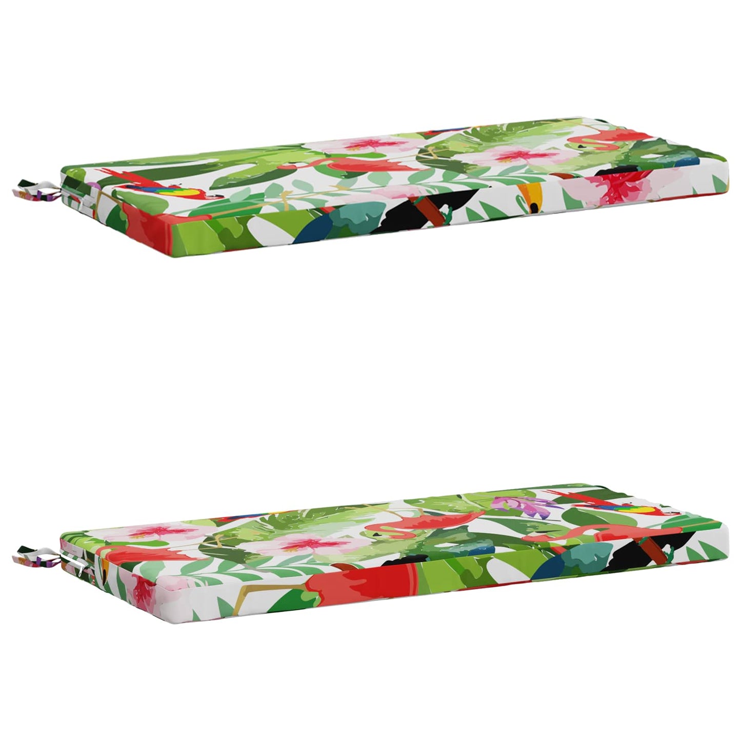 2-Piece Bench Cushions SOEST 2 pcs 100% Polyester Multicolour