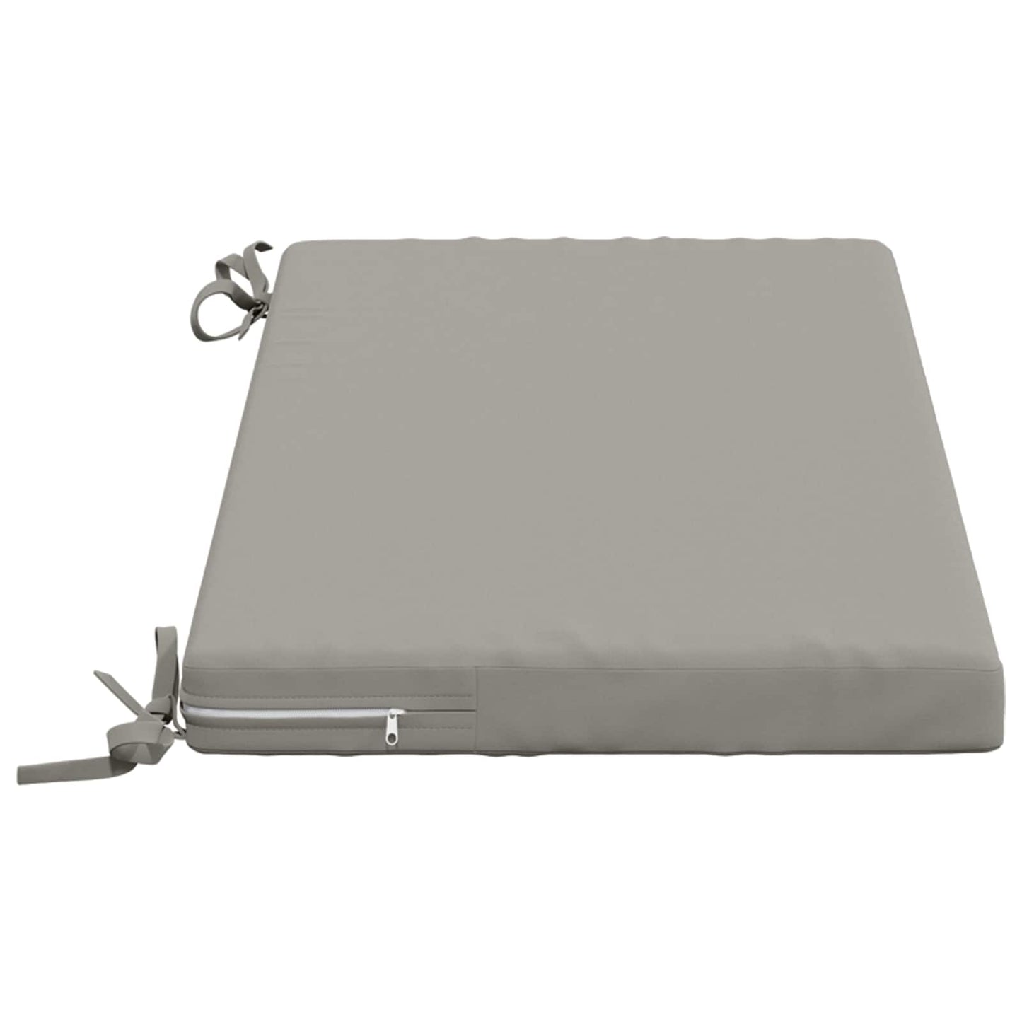 2-Piece Bench Cushions SOEST 2 pcs 100% Polyester Grey