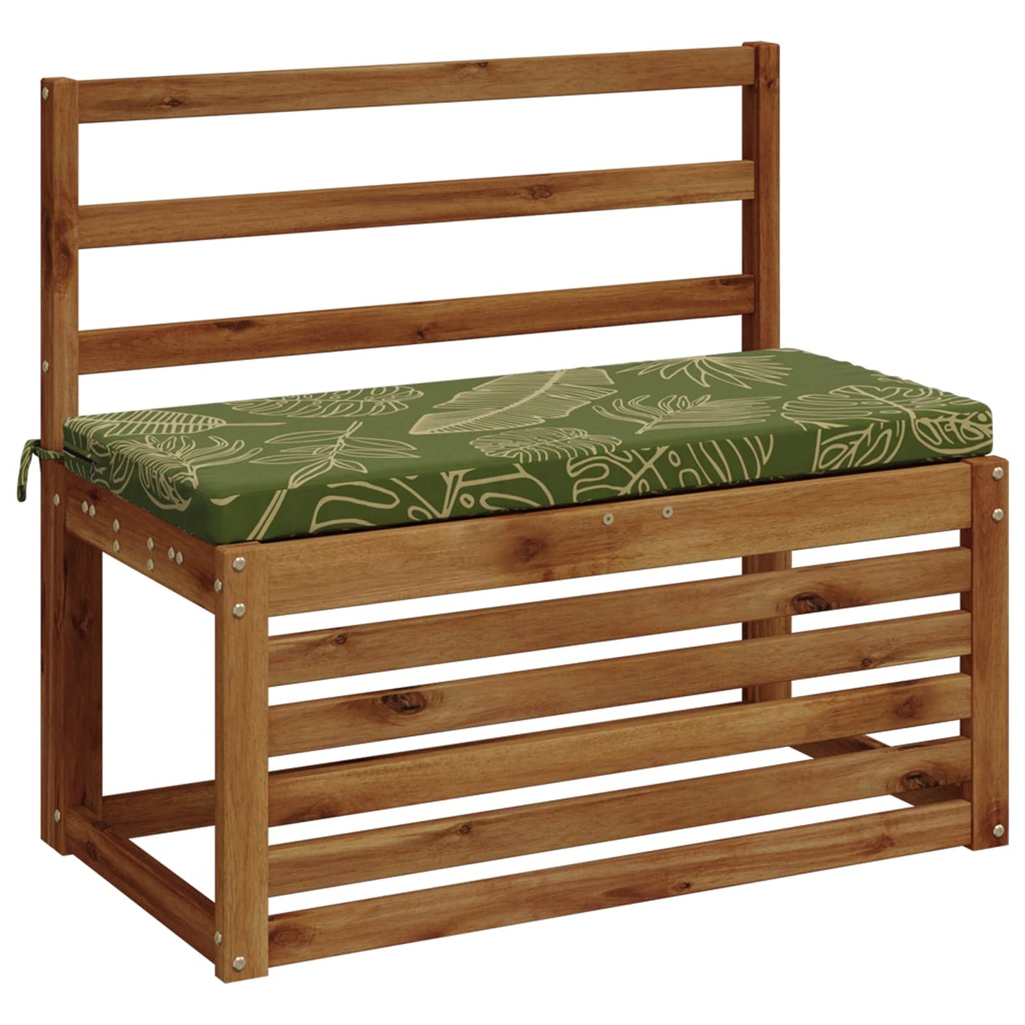 2-Piece Bench Cushions SOEST 2 pcs 100% Polyester Leaf Design