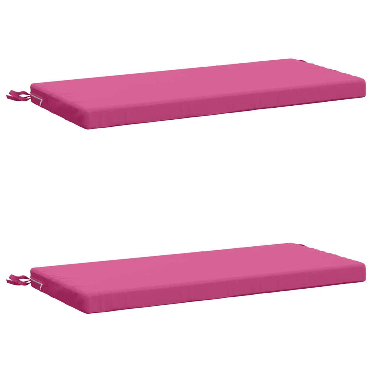Bench Cushions SOEST 2 pcs 100% Polyester Pink 80 x 40 x 5 cm