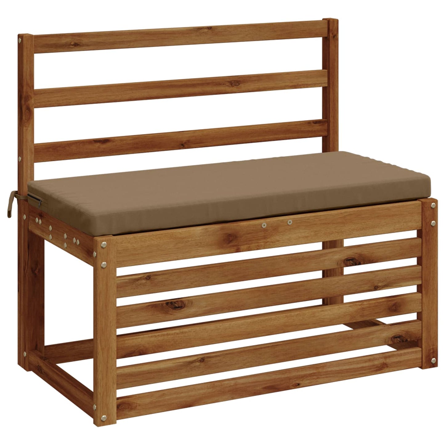 Bench Cushion SOEST 100% Polyester Taupe 80 x 40 x 5 cm